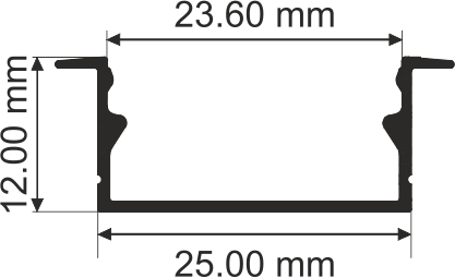 25X12mm Concile Profile