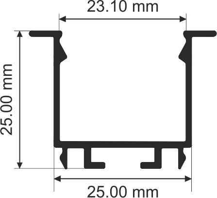 25X25mm Concile Profile